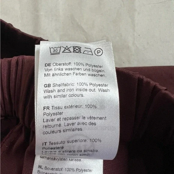 Guido Maria Kretschmer Satin Wide Legs High Waist Brown Pants Sz EU 40 US 10 NWT - Picture 9 of 10